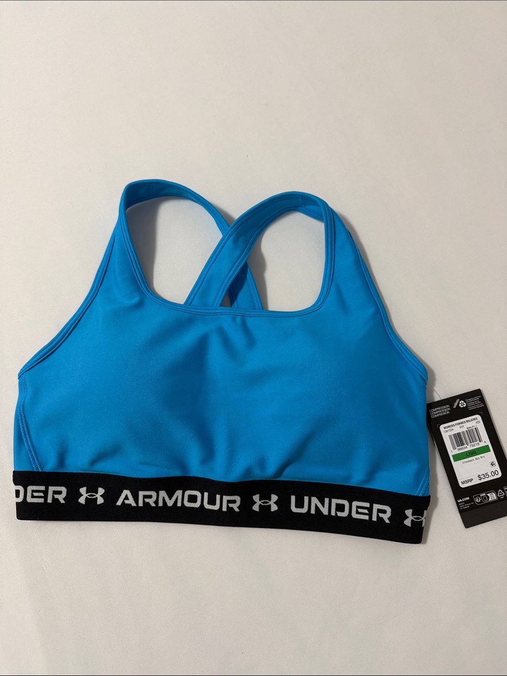 Under Armour Women’s Bright Blue Crossback Sports Bra
